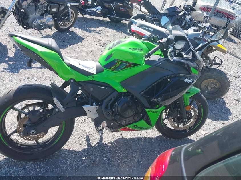 2024 Kawasaki Ex650 P VIN: ML5EXEP15RDAB8215 Lot: 44861319