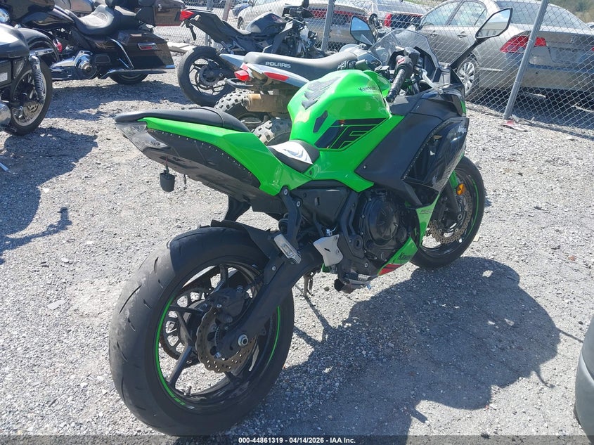 2024 Kawasaki Ninja Kawasaki Ex650 P green Lot 111044861319 Vin ML5EXEP15RDAB8215