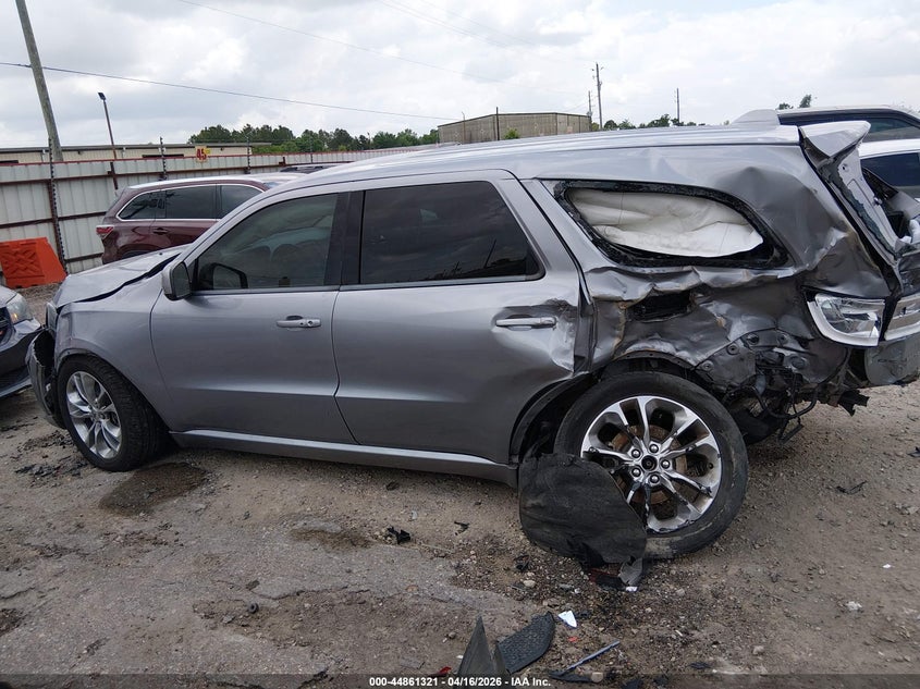 1C4RDHDG8LC410694 2020 Dodge Durango 3.6 Gt Rwd Grey
