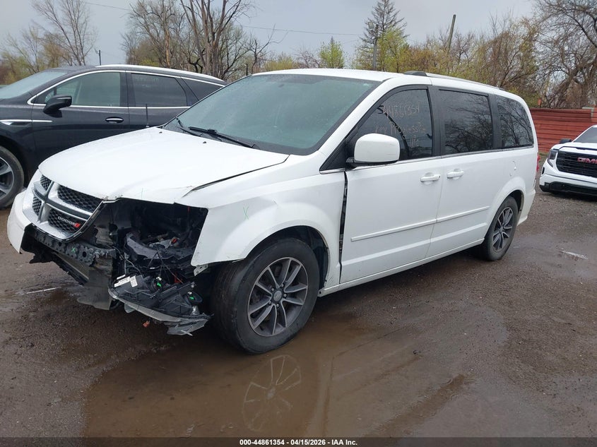 2017 Dodge Caravan 3.6 Grand Sxt white Lot 111044861354 Vin 2C4RDGCG8HR711203
