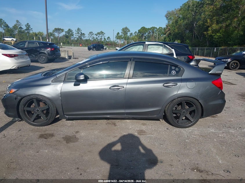 2012 Honda Civic 1.8 Lx grey Lot 111044861432 Vin 19XFB2F52CE109557