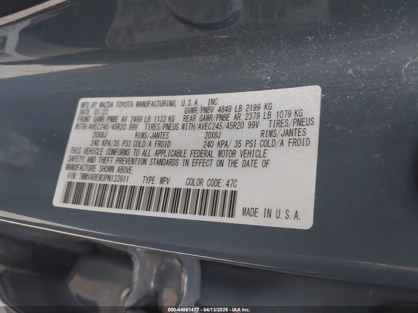 2023 Mazda Cx-50 2.5 S Premium Plus VIN: 7MMVABEM3PN133911 Lot: 44861477