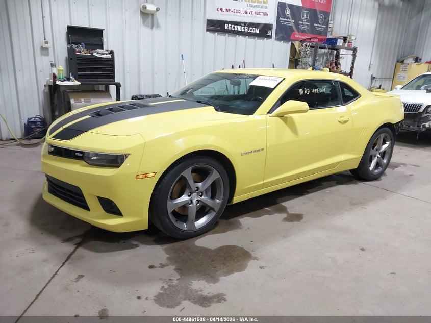 2014 Chevrolet Camaro 6.2 2Ss yellow Lot 111044861508 Vin 2G1FK1EJ3E9274584