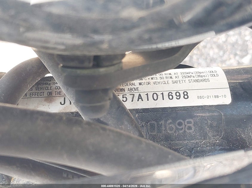 2007 Yamaha Xvs650 VIN: JYAVM01E57A101698 Lot: 44861520