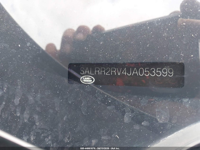 2018 Land Rover Discovery Hse VIN: SALRR2RV4JA053599 Lot: 44861676