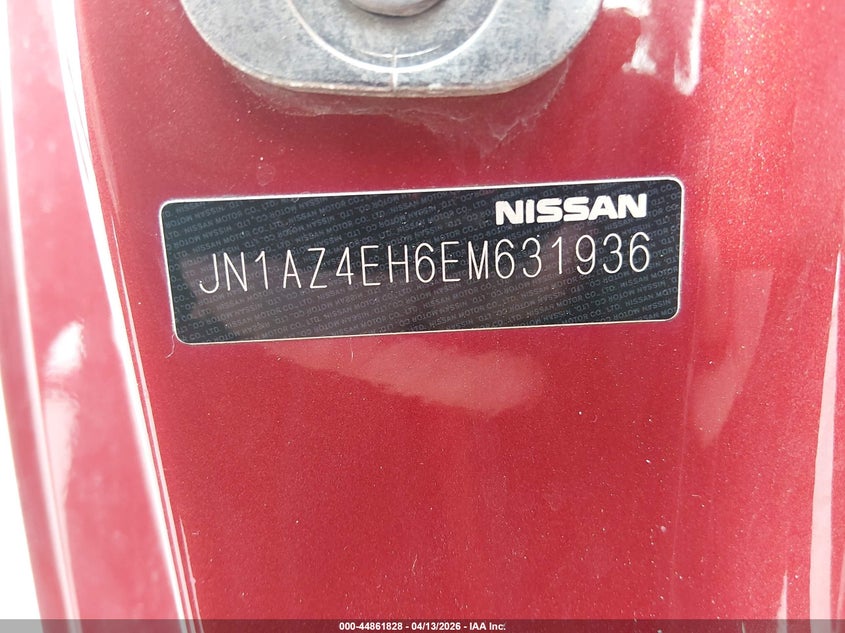 2014 Nissan 370Z VIN: JNLAZ4EH6EM631936 Lot: 44861828