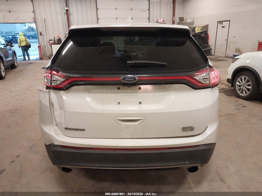 2017 Ford Edge 2.0 Sel white Lot 111044861901 Vin 2FMPK4J98HBC28282