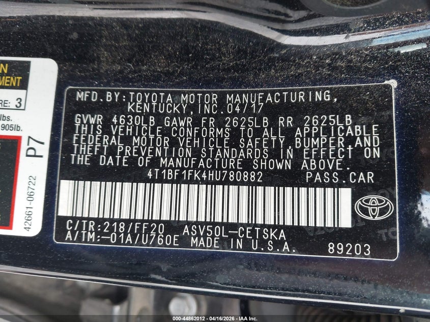 TOYOTA CAMRY - zdjęcie 9