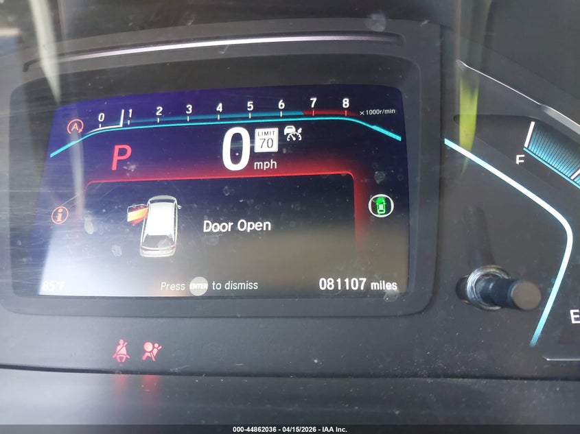 2023 Honda Odyssey Touring VIN: 5FNRL6H81PB035864 Lot: 44862036