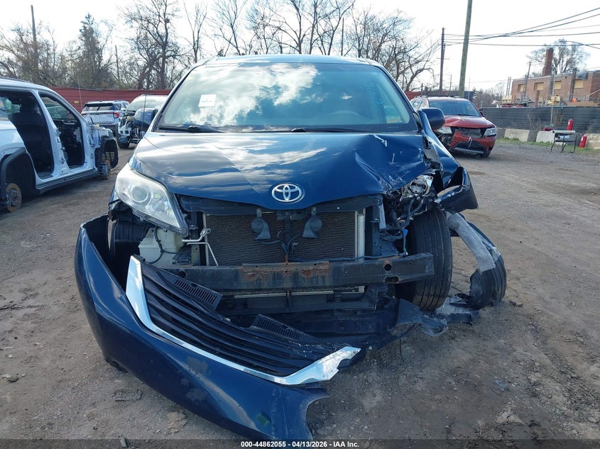 2012 Toyota Sienna 3.5 Le V6 8 Passenger blue Lot 111044862055 Vin 5TDKK3DC4CS261416