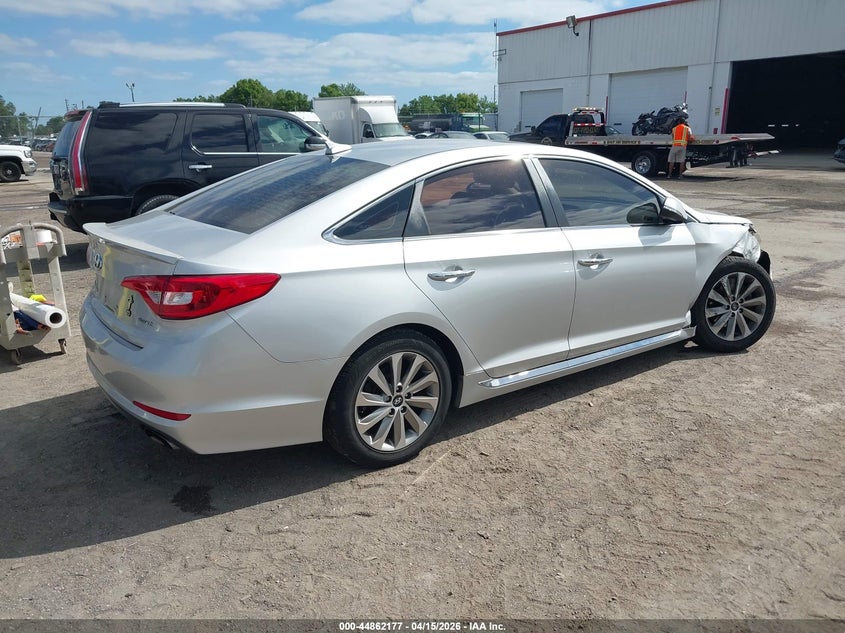 2017 Hyundai Sonata 2.4 Sport silver Lot 111044862177 Vin 5NPE34AF4HH592573