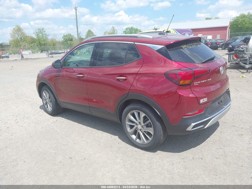 Vin: kl4mmgsl0nb122594, lot: 45359523, buick encore gx awd essence 20223
