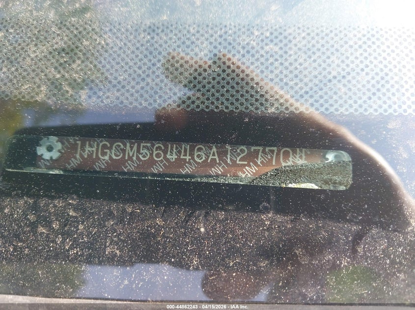 2006 Honda Accord 2.4 Lx VIN: 1HGCM56446A127704 Lot: 44862243