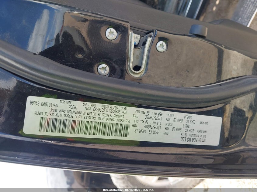 2018 Ram 2500 Tradesman 4X4 6'4 Box VIN: 3C6UR5CL3JG378733 Lot: 44862342