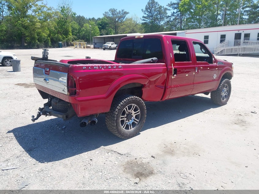 1FT8W3BT0FED13605 2015 Ford F350 F-350 red