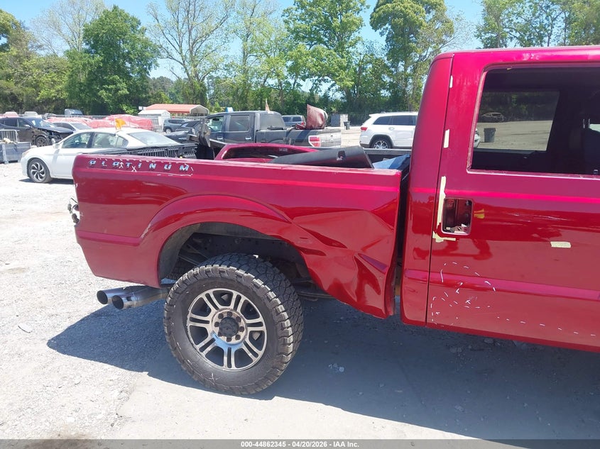 2015 Ford F350 F-350 Red Lot 111044862345 Vin 1FT8W3BT0FED13605