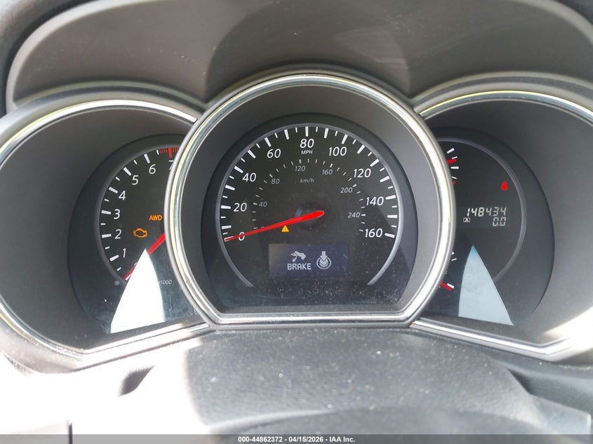 2014 Nissan Murano Sv VIN: JN8AZ1MW2EW525830 Lot: 44862372