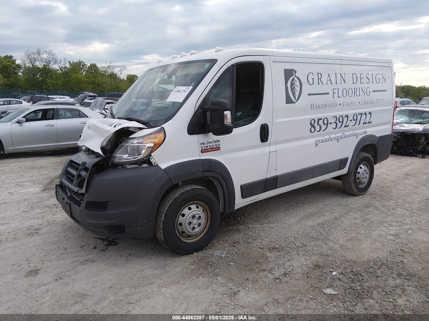 Vin: 3c6trvag3he513474, lot: 45359698, ram promaster 1500 low roof 136 wb 20172