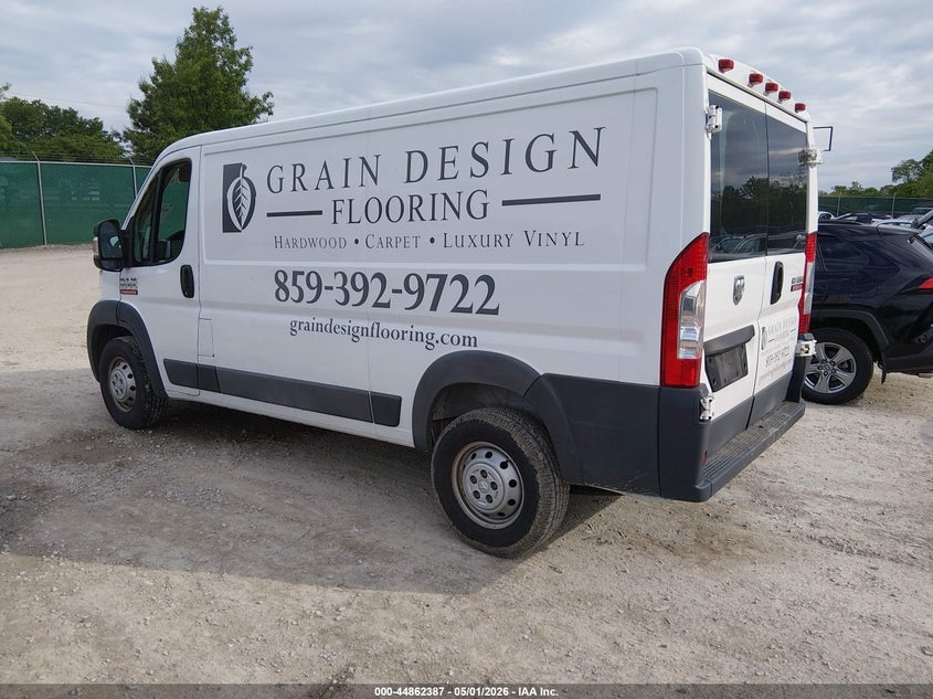 Vin: 3c6trvag3he513474, lot: 45359698, ram promaster 1500 low roof 136 wb 20173