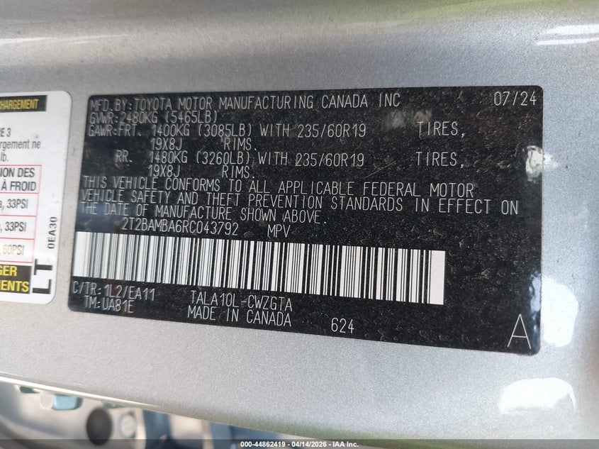 2024 Lexus Rx 2.4 Rx 350 Premium silver Lot 111044862419 Vin 2T2BAMBA6RC043792