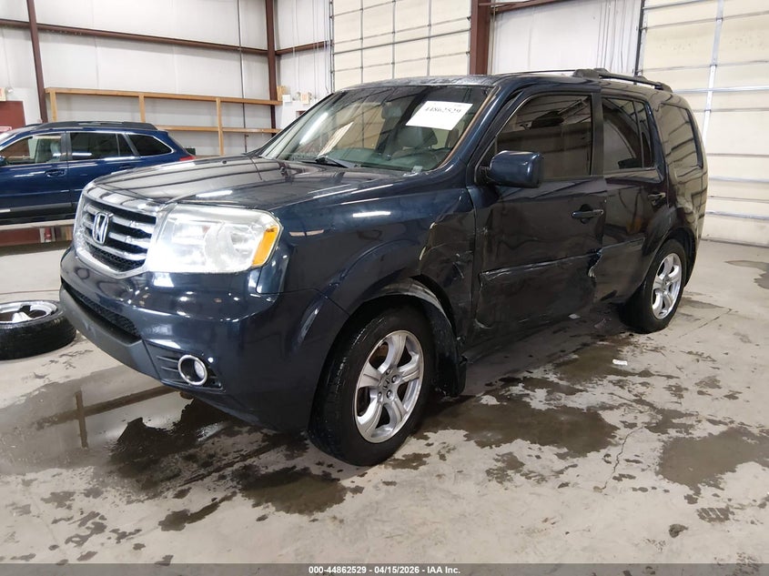 2012 Honda Pilot Ex-L blue Lot 111044862529 Vin 5FNYF4H54CB079011