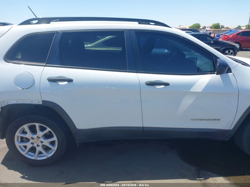 2016 Jeep Cherokee Sport VIN: 1C4PJLAB7GW312644 Lot: 44862554