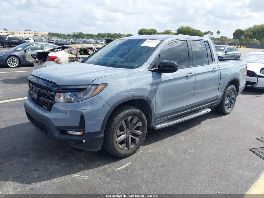 2024 Honda Ridgeline 3.5 Sport grey Lot 111044862576 Vin 5FPYK3F16RB031693