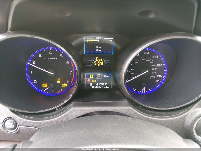 2017 Subaru Outback 2.5I Limited VIN: 4S4BSANC7H3263720 Lot: 44862614