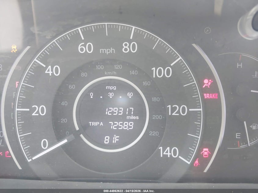 2013 Honda Cr-V Ex-L VIN: 5J6RM4H79DL040015 Lot: 44862622