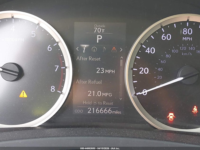 2014 Lexus Is 250 VIN: JTHCF1D2XE5004501 Lot: 44862650