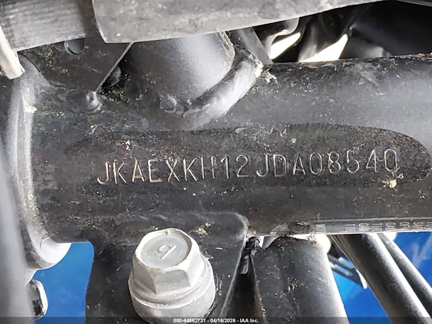 2018 Kawasaki Ex400 VIN: JKAEXKH12JDA08540 Lot: 44862731
