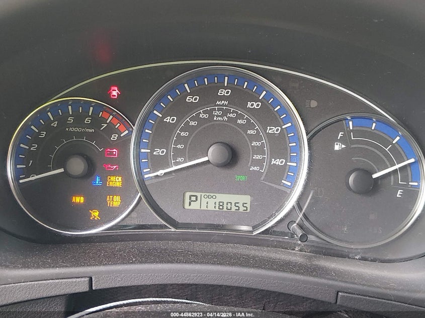 2010 Subaru Forester 2.5Xt Limited VIN: JF2SH6FCXAH725017 Lot: 44862923