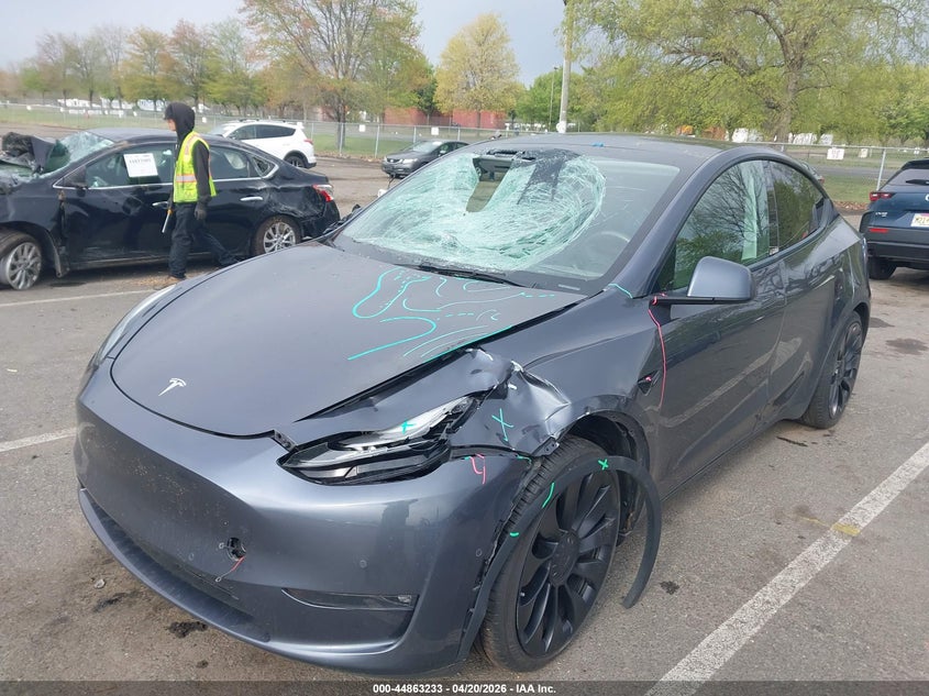 2022 Tesla Model Y Performance Dual Motor All-Wheel Drive 7SAYGDEF2NF537029 photo 1