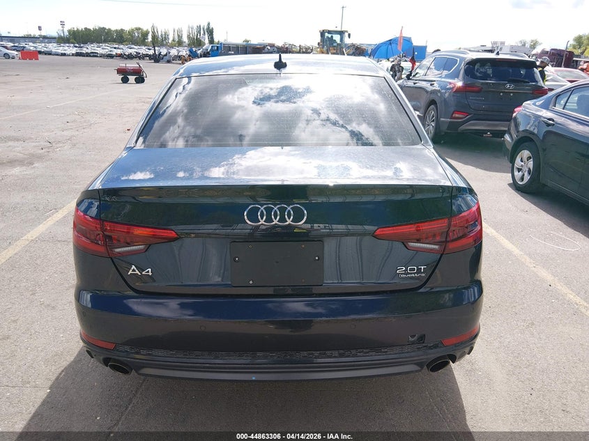 2017 Audi A4 2.0T Premium VIN: WAUENAF41HN018705 Lot: 44863306
