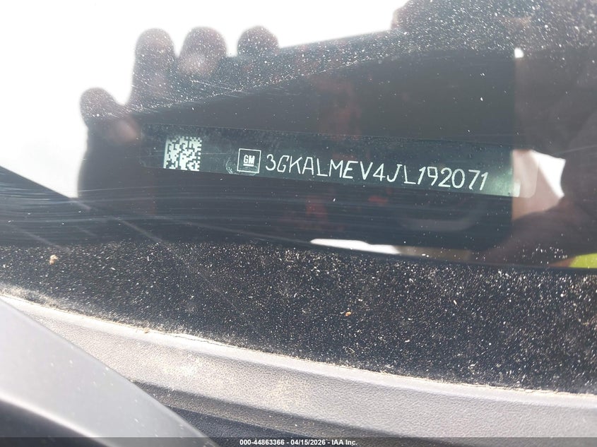 2018 GMC Terrain Sle VIN: 3GKALMEV4JL192071 Lot: 44863366