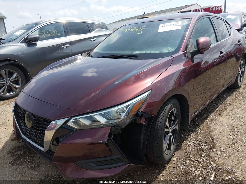 2021 Nissan Sentra Sv Xtronic Cvt VIN: 3N1AB8CVXMY326553 Lot: 44863415