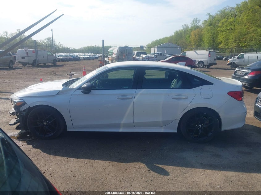 2023 Honda Civic 2.0 Sport white Lot 111044863433 Vin 2HGFE2F57PH531374