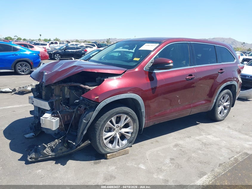 5TDBKRFH9ES065003 2014 Toyota Highlander Le Plus V6 photo 1