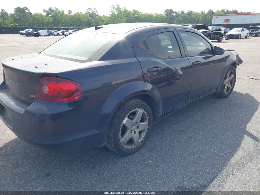 Vin: 1c3cdzcbxcn312406, lot: 45360763, dodge avenger sxt 20124