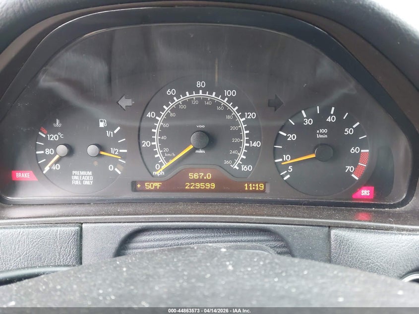 1998 Mercedes-Benz E 320 VIN: WDBJF65F7WA602821 Lot: 44863573