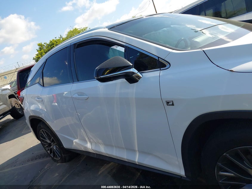 2018 Lexus Rx 3.5 Rx 350 F Sport white Lot 111044863630 Vin 2T2BZMCA2JC145764