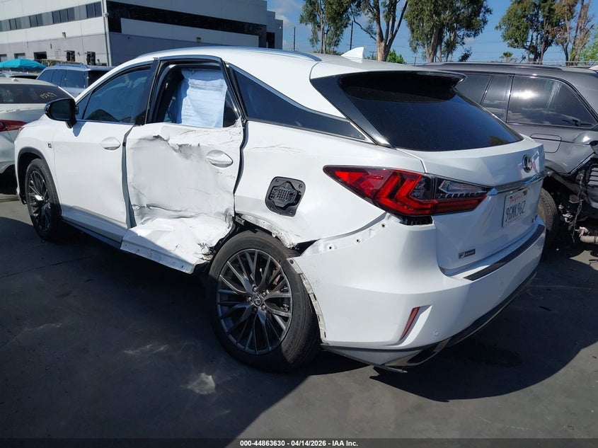 2018 Lexus Rx 3.5 Rx 350 F Sport white Lot 111044863630 Vin 2T2BZMCA2JC145764
