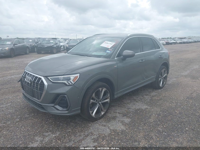 Vin: wa1fecf3xl1015340, lot: 45361072, audi q3 prestige 45 tfsi s line quattro tiptronic 20202