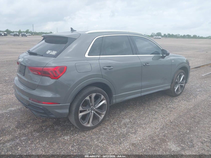 Vin: wa1fecf3xl1015340, lot: 45361072, audi q3 prestige 45 tfsi s line quattro tiptronic 20204
