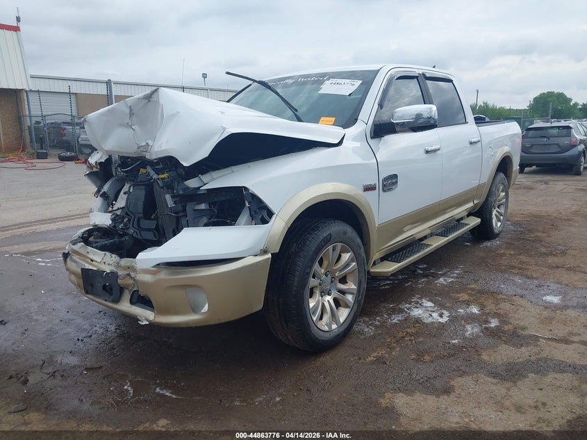 2013 Ram 1500 5.7 Ram Laramie Longhorn Edition white Lot 111044863776 Vin 1C6RR7PT8DS655630