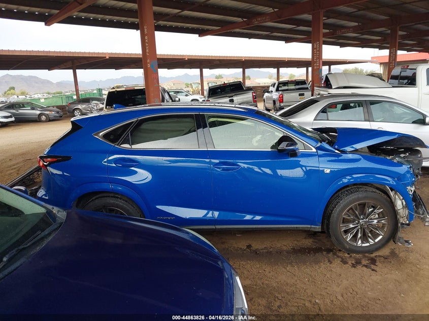 2021 Lexus Nx 2.5 Nx 300H F Sport Black Line blue Lot 111044863826 Vin JTJSJRDZ9M2155365