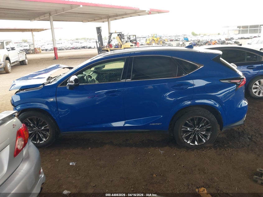 2021 Lexus Nx 2.5 Nx 300H F Sport Black Line blue Lot 111044863826 Vin JTJSJRDZ9M2155365