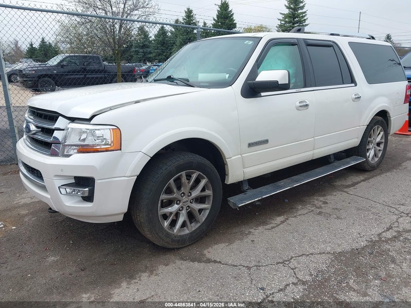 2017 Ford Expedition 3.5 El Limited white Lot 111044863841 Vin 1FMJK2AT3HEA82187