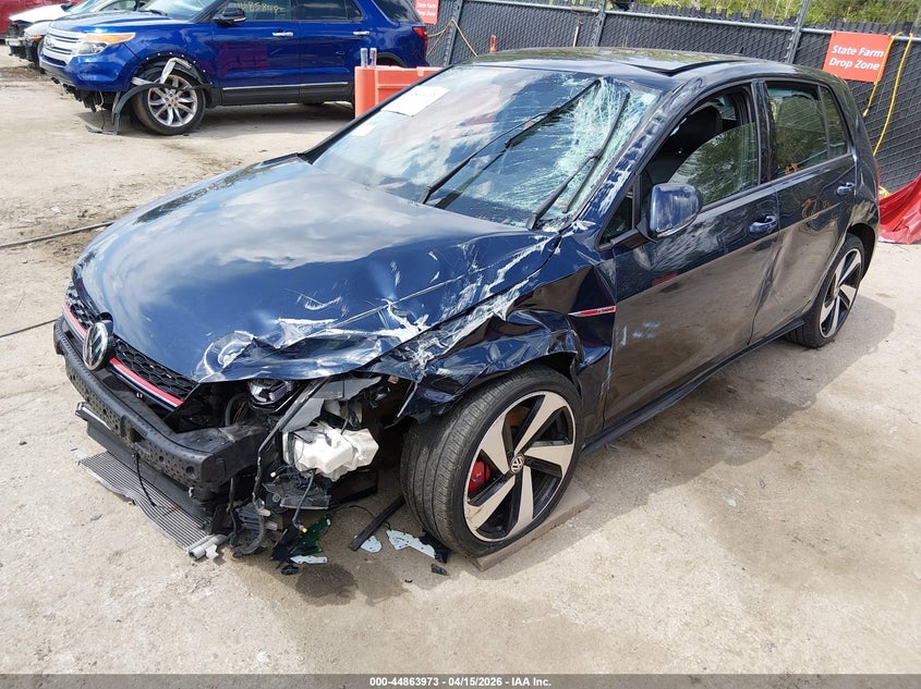 Vin: 3vw547auxjm294572, lot: 45361284, volkswagen golf gti 2.0t autobahn/2.0t s/2.0t se 20182