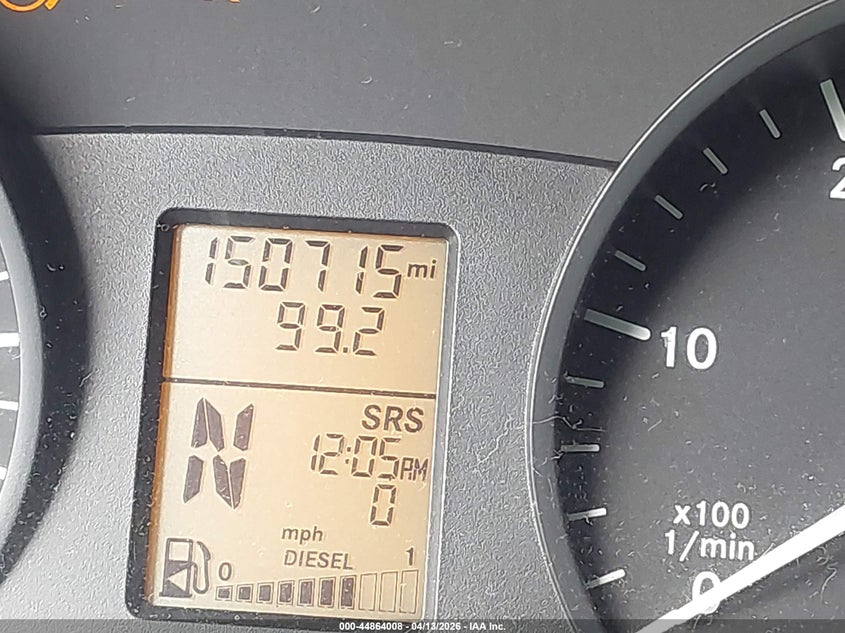 2011 Mercedes-Benz Sprinter 2500 Normal Roof VIN: WDZPE7CC0B5506187 Lot: 44864008